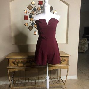 Maroon Romper